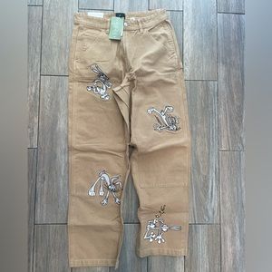 Relaxed fit work pants
